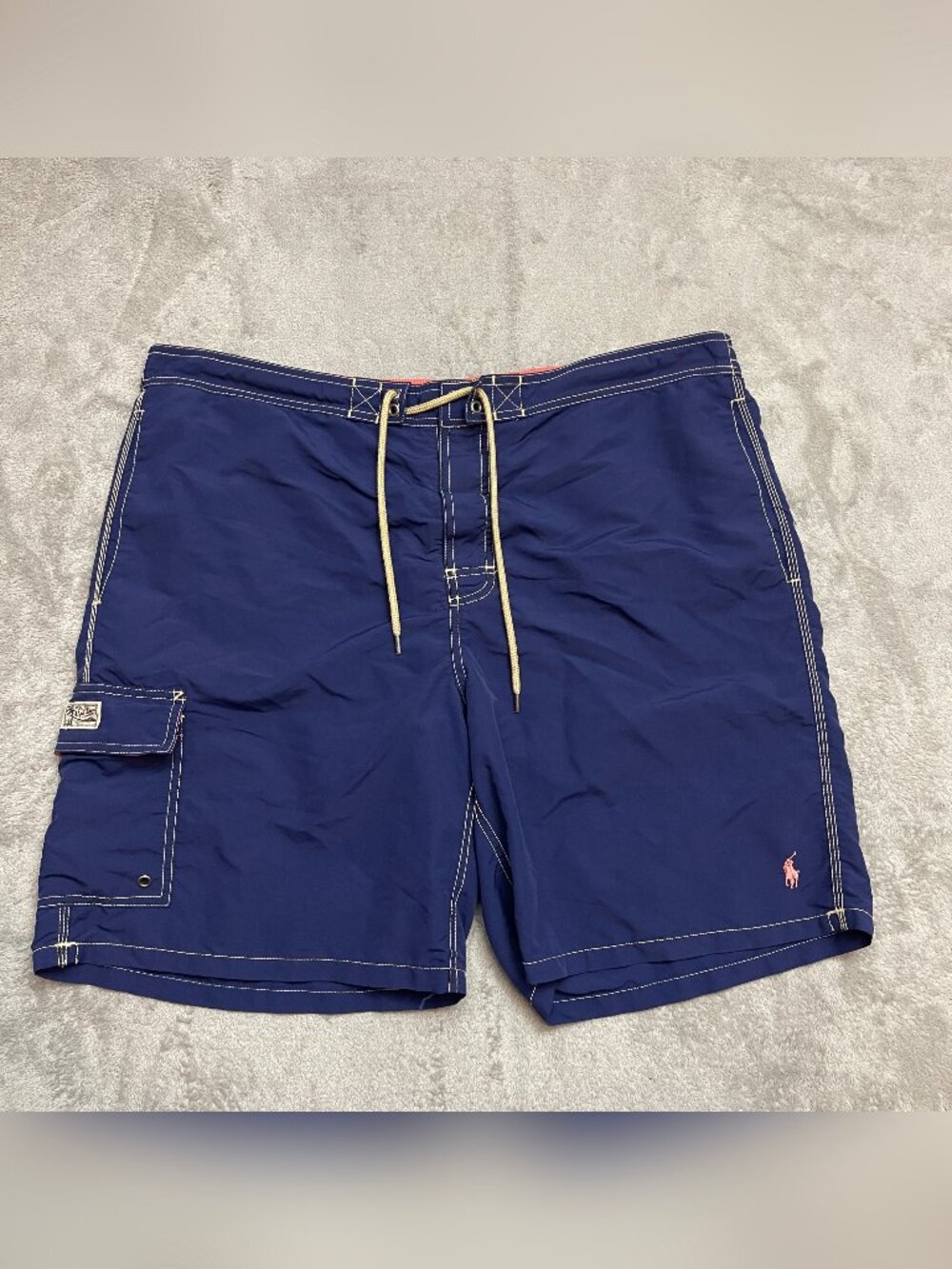 Polo Ralph Lauren Mens Swim Board Shorts Blue Size XXL